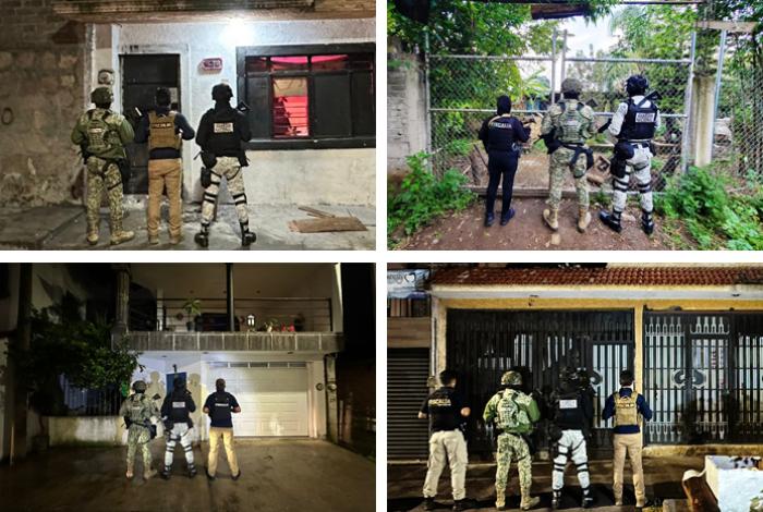 FGE ejecuta cuatro cateos en Morelia: Asegura 3 mil 500 dosis de narcótico y detiene a cuatro personas