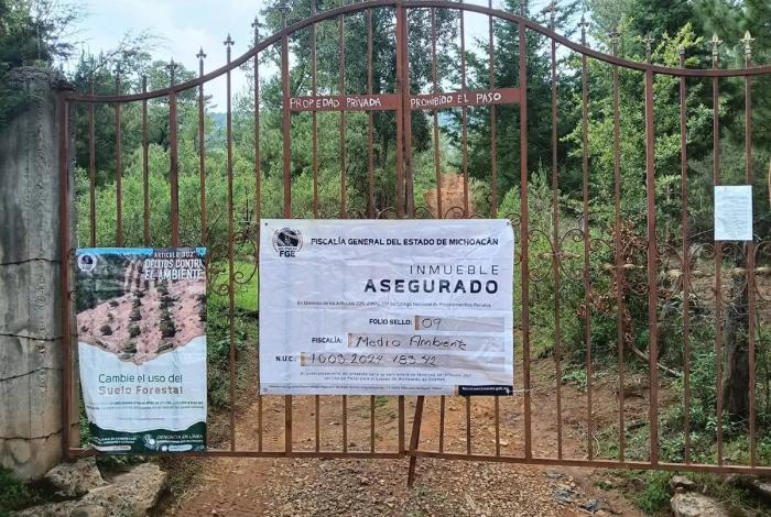Fiscalía de Michoacán asegura predio por delitos ambientales