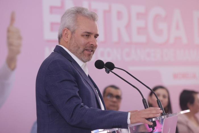 Fortalece Michoacán atención integral a más de 2 mil 900 mujeres con cáncer: Bedolla