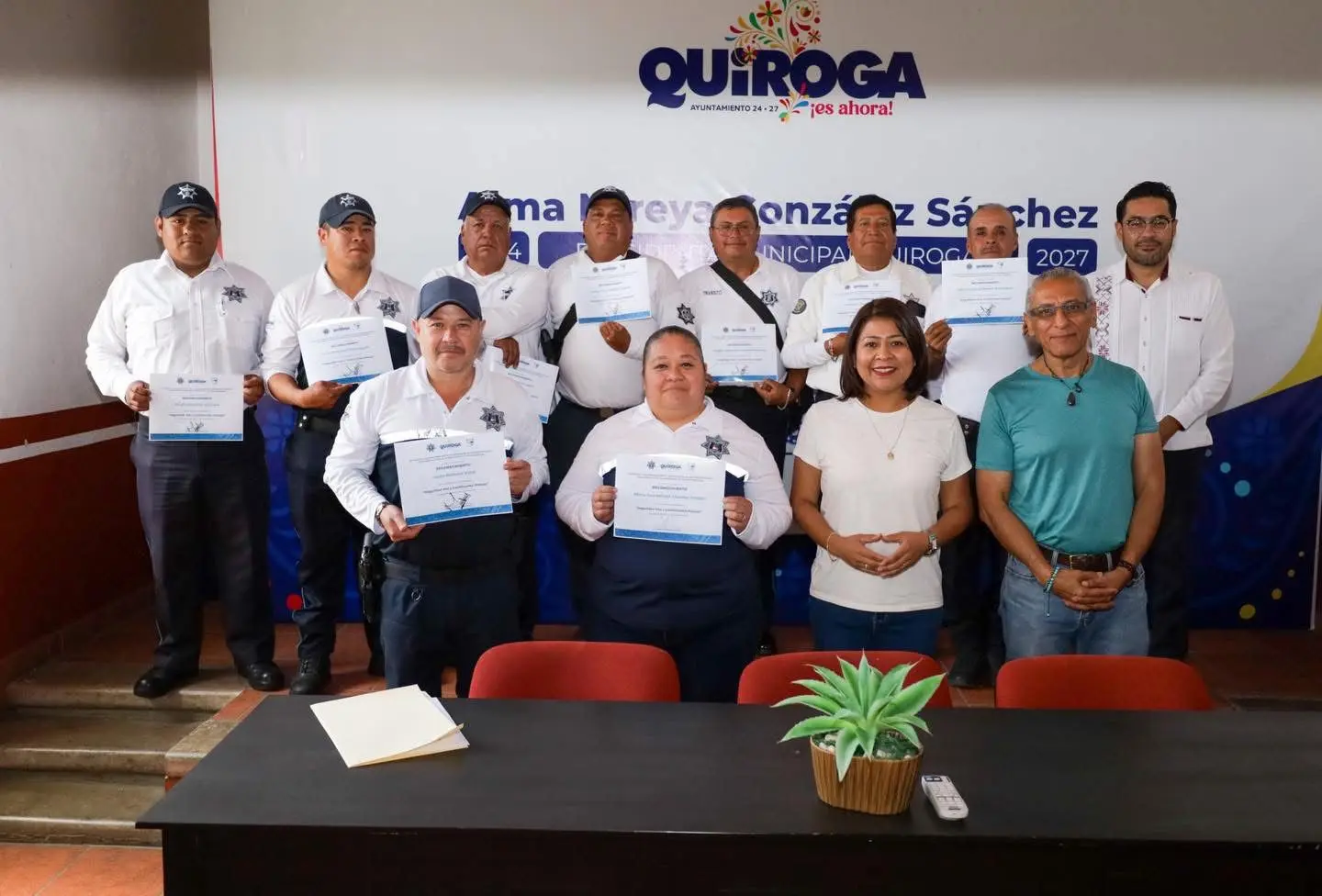 Fortalecen capacitación policial para brindar mayor seguridad vial en Quiroga