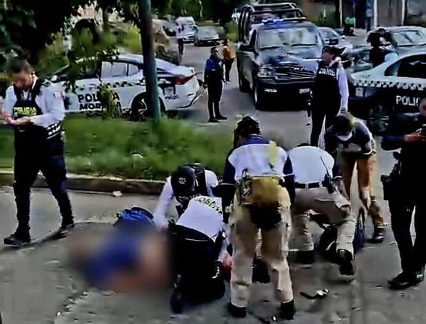 #Foto | Motociclista queda malherido tras accidentarse en la Av. Poliducto de Morelia 