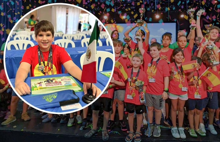 #Foto | Santiago, el niño michoacano que ganó campeonato mundial de cálculo mental