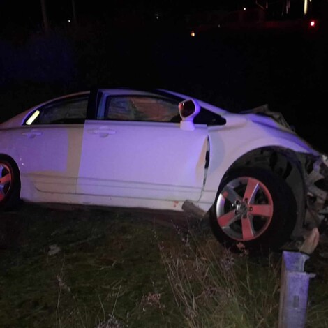 #Foto | Se registra choque de auto contra árbol en la Pátzcuaro-Morelia; mueren 3 personas