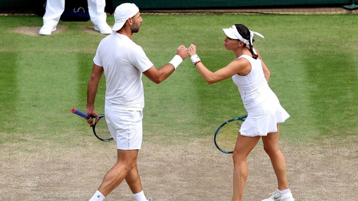 #Fotos | Mexicanos Santiago y Giuliana hacen historia en tenis y se meten a la final en Wimbledon 2024