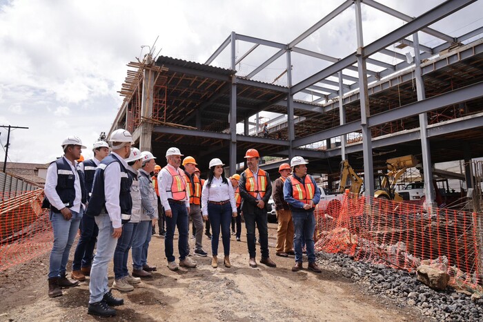 #Fotos | Nuevo mercado de Pátzcuaro, obra para el pueblo, al 50% de construcción: Bedolla