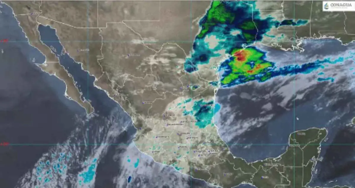 Frente frío 50 provocará lluvias intensas, granizo y fuertes vientos en Mexico.