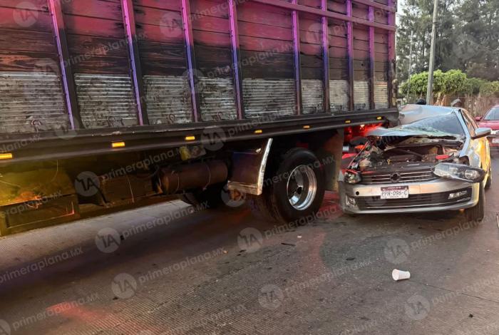 Fuerte ch0que en Libramiento Oriente de Uruapan, deja cuatro lesionados