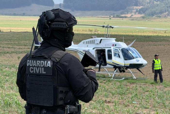 Fuerzas del orden público controlan situación en la Meseta Purépecha tierra y aire