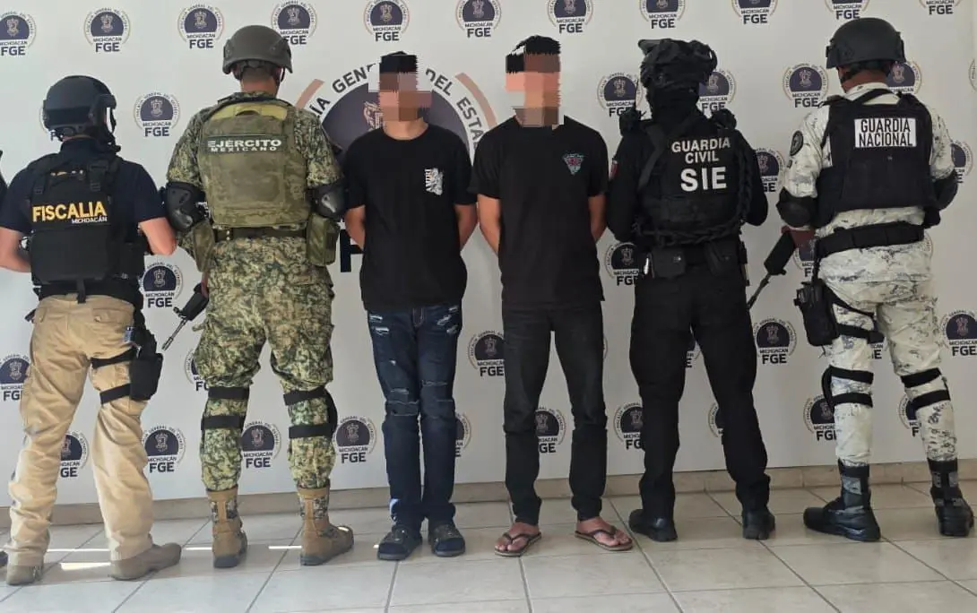 Fuerzas estatales y federales detienen a dos presuntos extorsionadores de limoneros: SSP