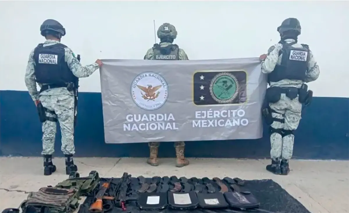 Fuerzas federales frustran secuestro y decomisan armas en Nueva Italia