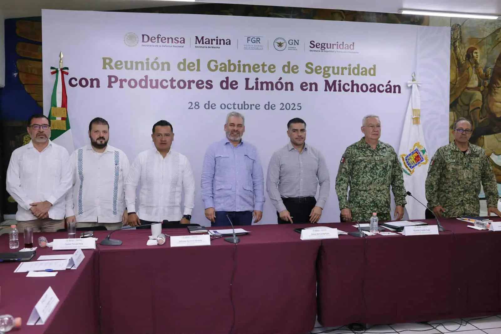 Gabinete de seguridad expone a Harfuch cifras de Michoacán