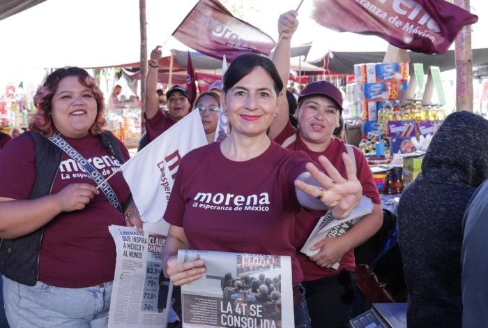 Gaby Molina pide defender avances de la 4T y el bienestar de las familias