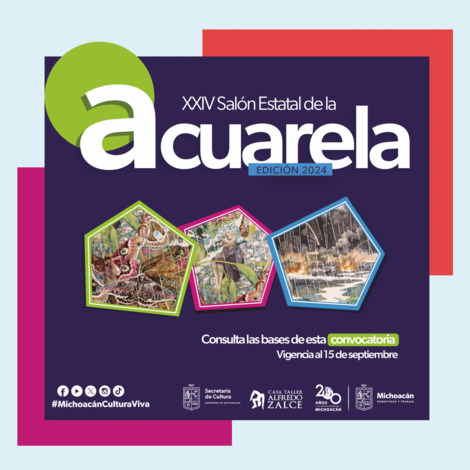 #Galería |  Anuncia Secum convocatoria para el Salón Estatal de la Acuarela 2024