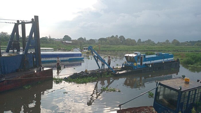 #Galería | El Lago de Pátzcuaro se beneficia con una nueva draga para su recuperación: Compesca