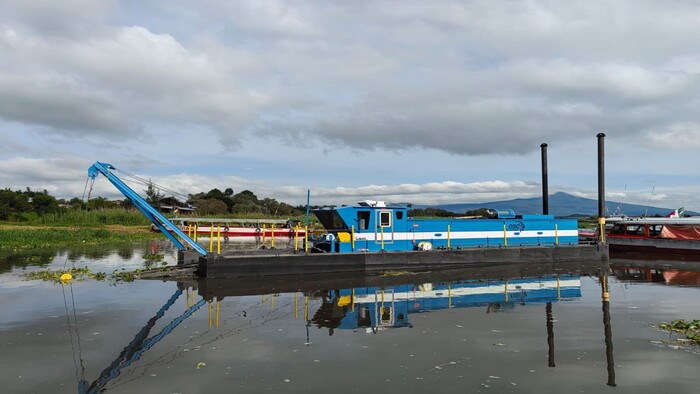 #Galería | Invierte Estado 45.2 mdp en maquinaria para recuperar lago de Pátzcuaro