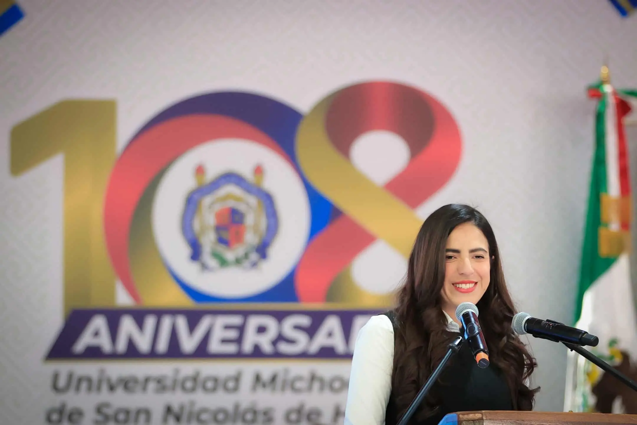 Giulianna Bugarini: “Celebramos 108 años de la UMSNH con una reforma que le da certeza y futuro”