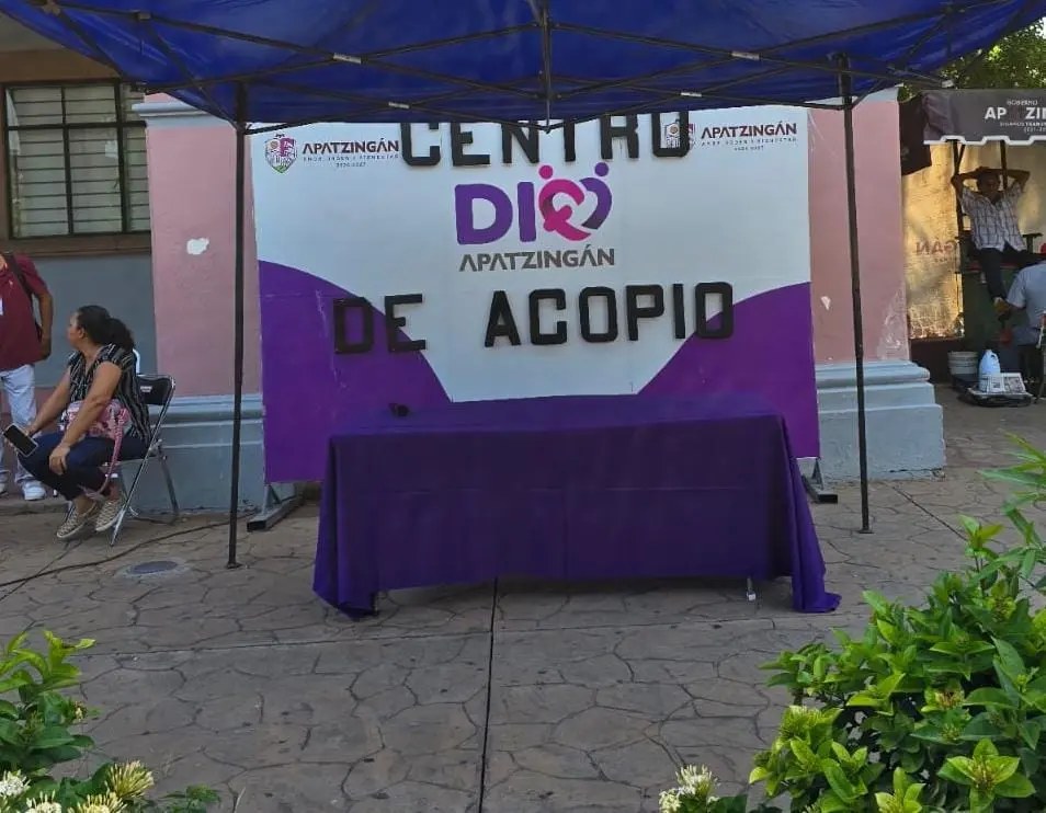 Gobierno de Apatzingán abre Centro de Acopio en apoyo a familias en situación de emergencia