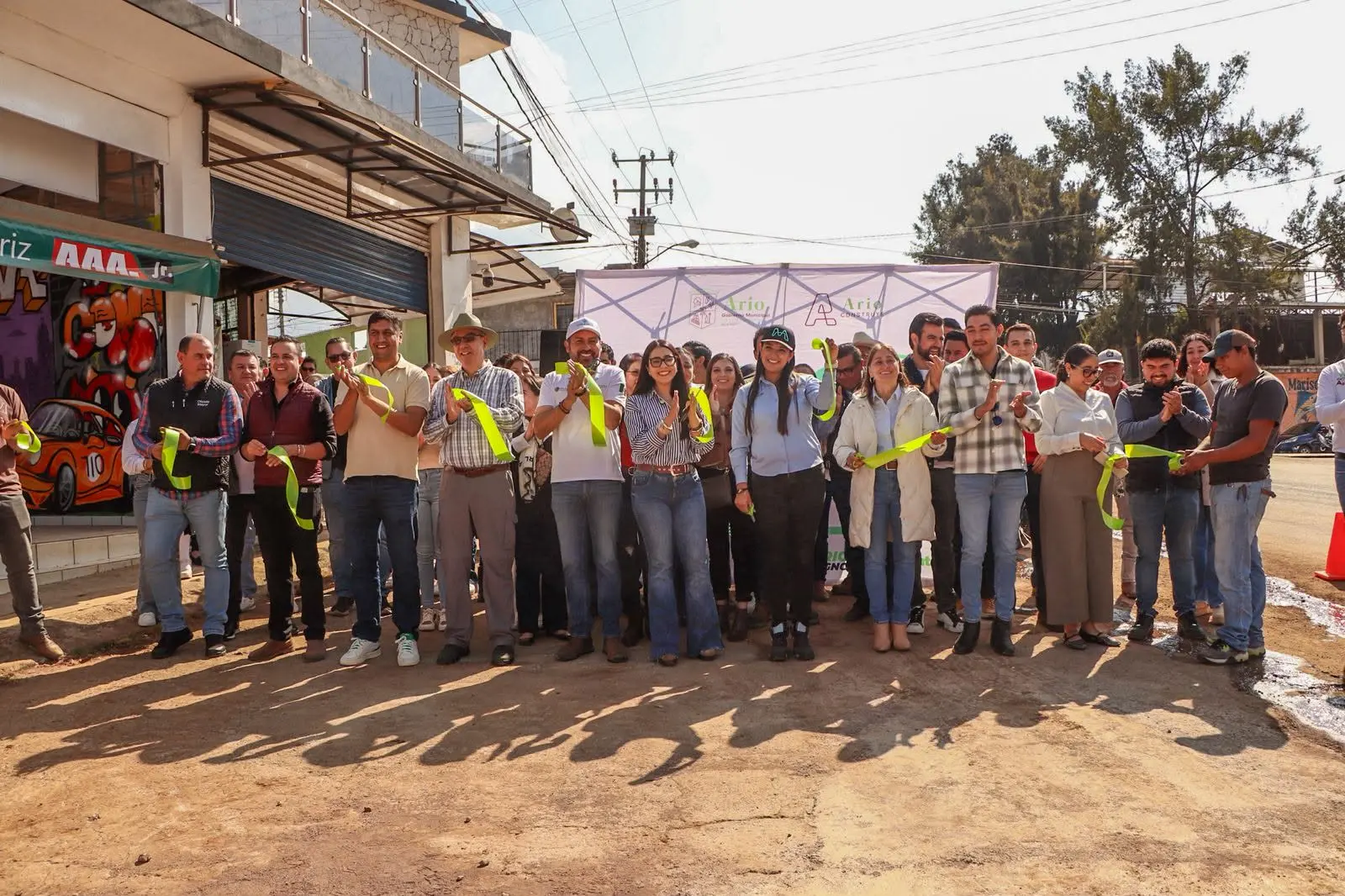 GOBIERNO DE ARIO INAUGURA NUEVA LÍNEA DE CONDUCCIÓN DE AGUA POTABLE; SE SUMAN TAMBIÉN DOS POZOS PROFUNDOS Y UN TANQUE DE REBOMBEO