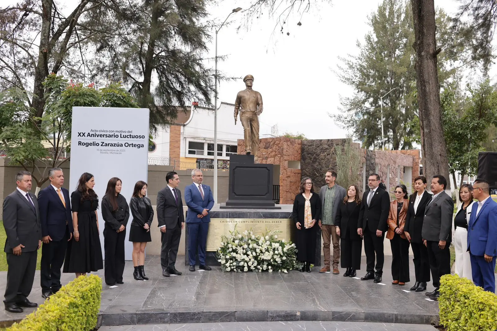 Gobierno de Michoacán conmemora el 20 aniversario luctuoso de Zarazúa Ortega