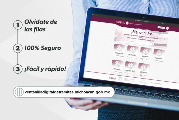 Gobierno de Michoacán simplifica trámites con ventanilla digital: Navarro García