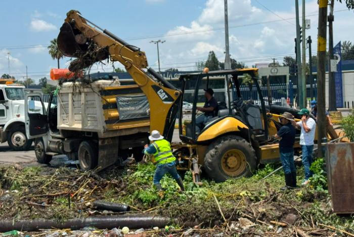 Gobierno de Morelia atiende encharcamientos en colonia Benito Juárez