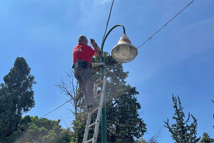Gobierno de Morelia mejora iluminación en el Panteón Municipal