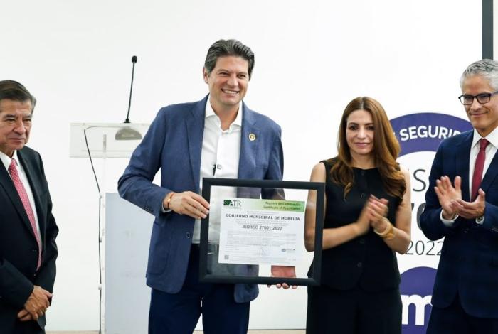 Gobierno de Morelia, primero del país certificado en seguridad de la información