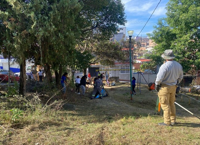 Gobierno de Morelia realiza jornada de limpieza en Las Torrecillas