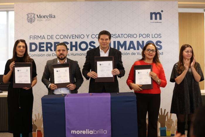 Gobierno de Morelia y CEDH fortalecen trabajo por los derechos humanos