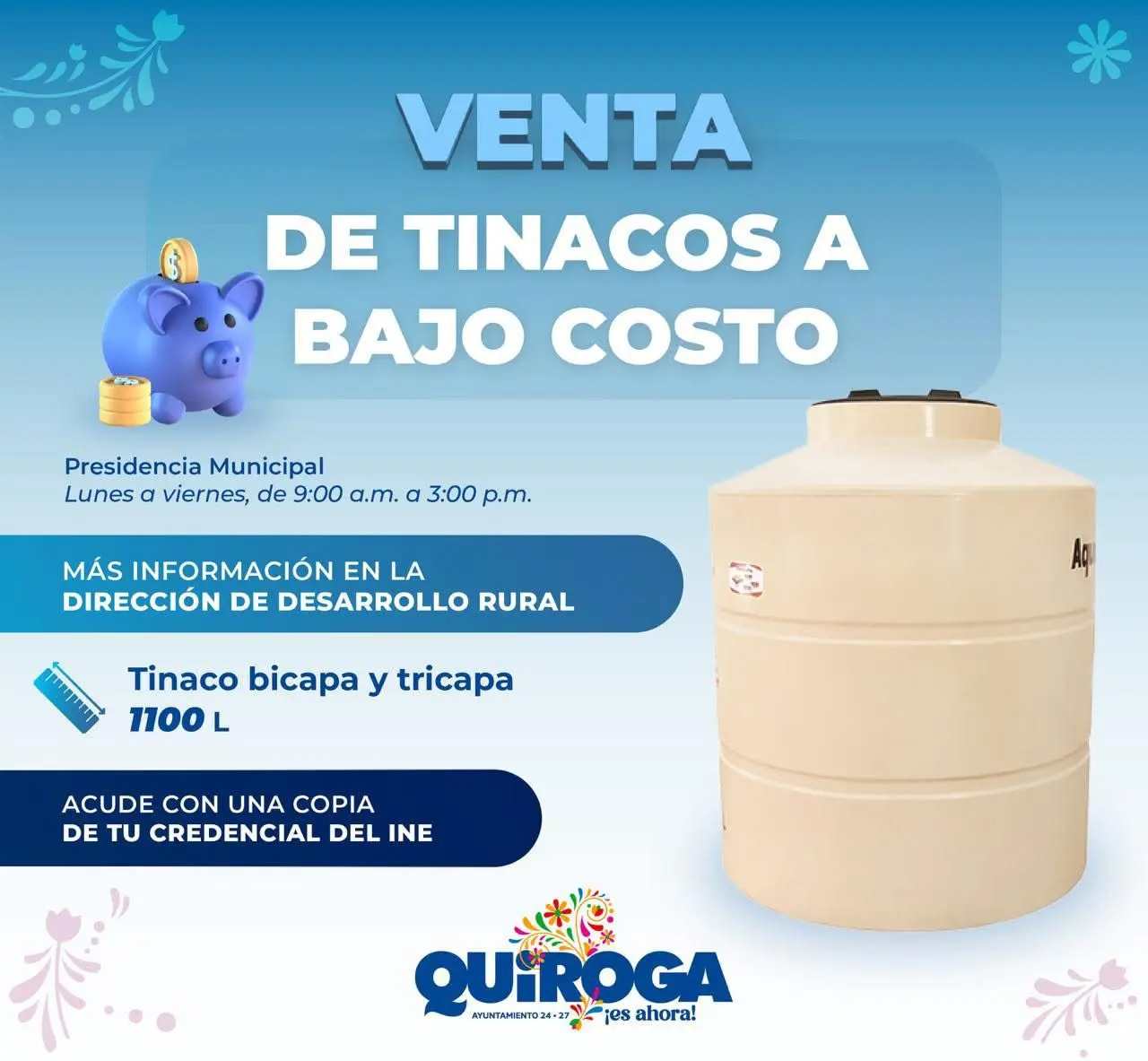 Gobierno de Quiroga impulsa programas de apoyo para mejorar la vivienda de las familias