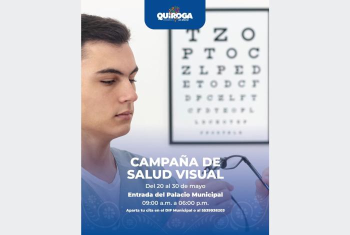 Gobierno de Quiroga promueve la salud visual con campaña abierta a la ciudadanía