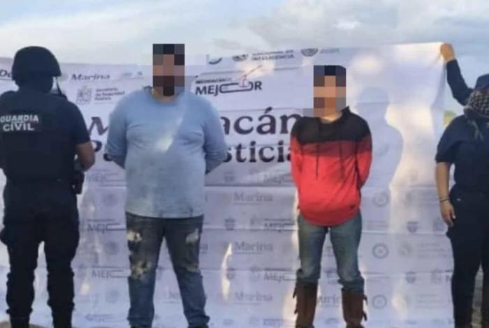 Golpe al crimen en Michoacán: caen dos con armas, marihuana y combustible robado