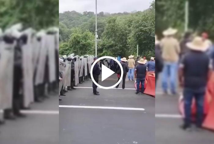 Granad3ros desalojan a comuneros que tomaban caseta de Zirahuén