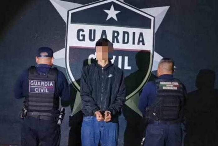 Guardia Civil captura a un venezolano en posesión de drogas, al nororiente de Morelia