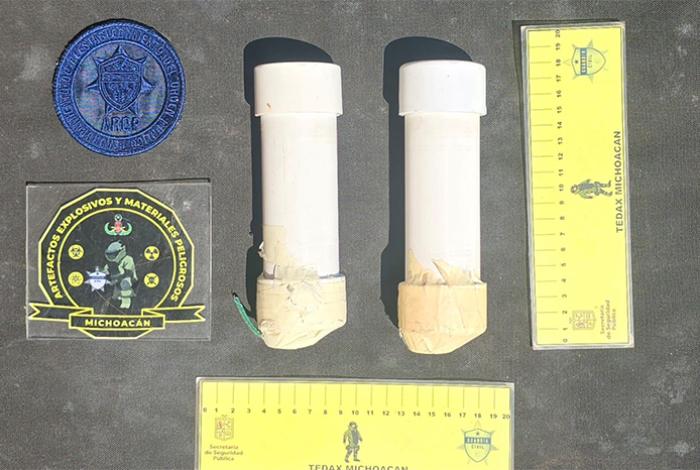 Guardia Civil desactiva 2 explosivos improvisados en marcha de normalistas en Morelia