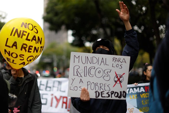 Habitantes de la Ciudad de México denuncian desalojos acelerados por el Mundial