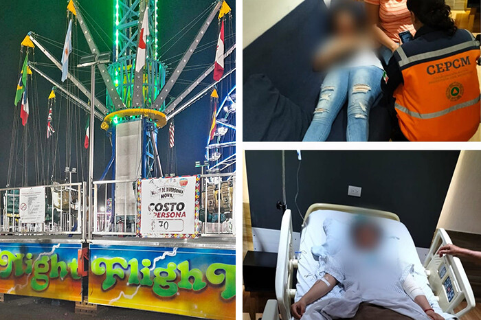 Heridos, 9 menores tras accidente en juego mecánico de la Feria de Apatzingán