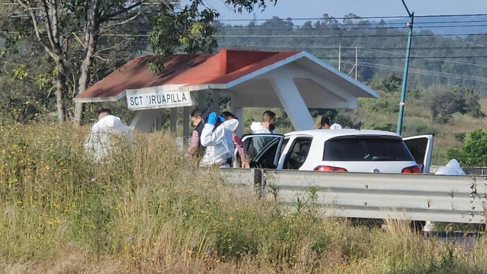 Homicidio de escolta del presidente de Huiramba en carretera Morelia-Pátzcuaro