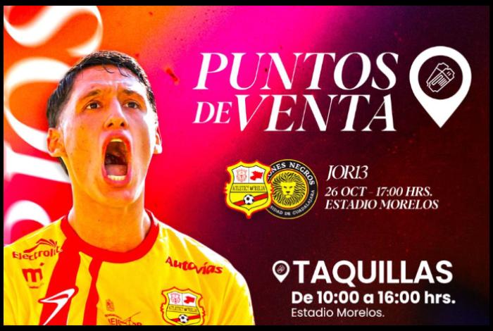Hoy el Atlético Morelia buscará mantener mejoría ante Leones Negros de la UdeG