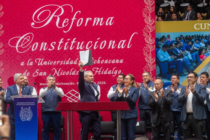 Hoy ha triunfado el humanismo nicolaita con reforma constitucional a UMSNH: Bedolla