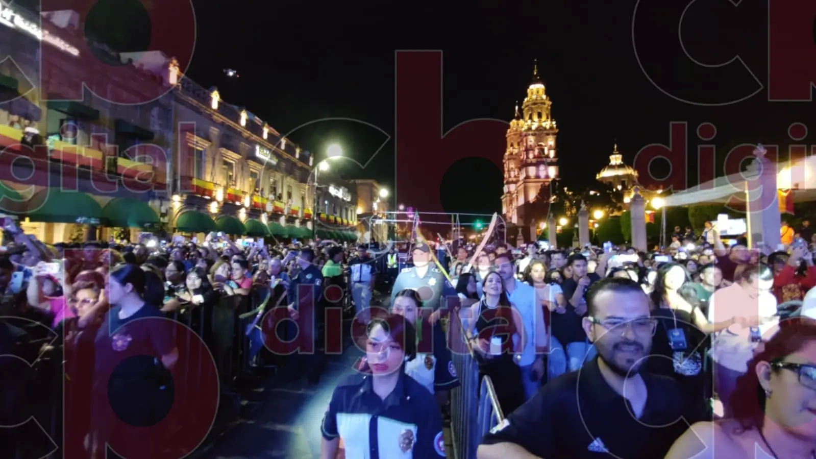 Hubo saldo blanco durante y después del concierto por aniversario de Morelia