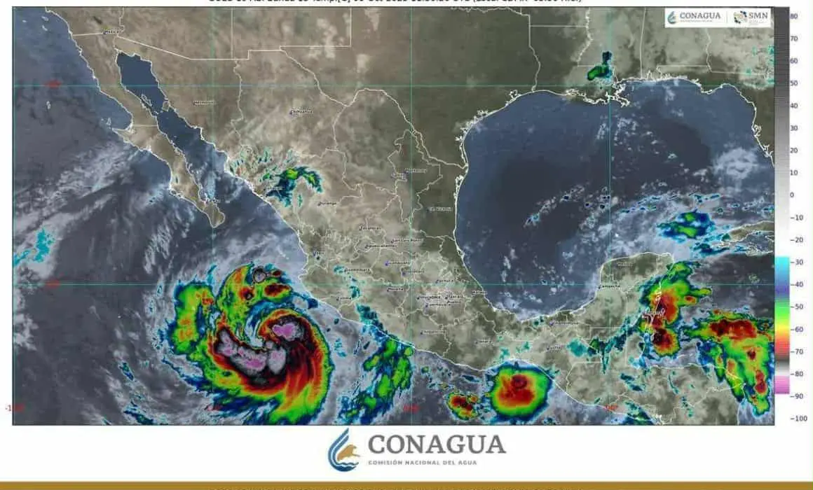 Huracán Priscila provocará lluvias torrenciales en Michoacán