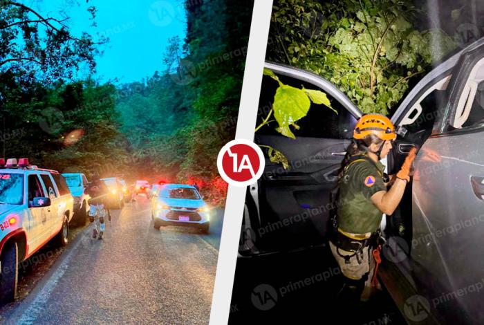 Identifican a víctimas de caída de camioneta en barranco, en Villa Madero