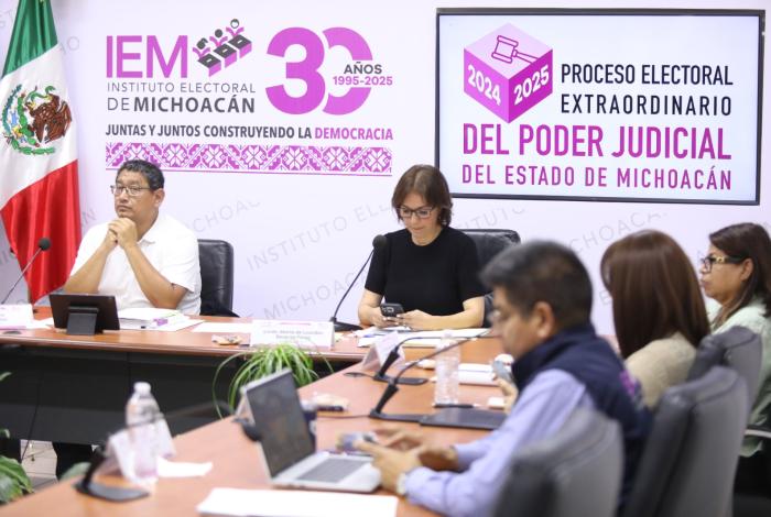 IEM rinde informes sobre el desarrollo de elección judicial en Michoacán