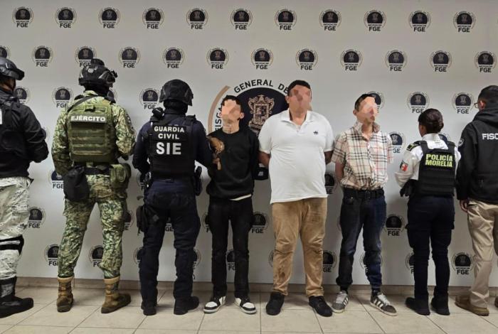 #Imágenes | Los detenidos en Torreón Nuevo serían parte de una célula delictiva homicida en Morelia