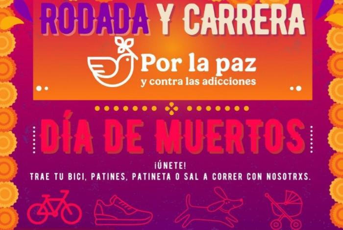 IMJUVE convoca a rodar y correr por la paz y contra las adicciones en una jornada nacional con temática de Día de Muertos