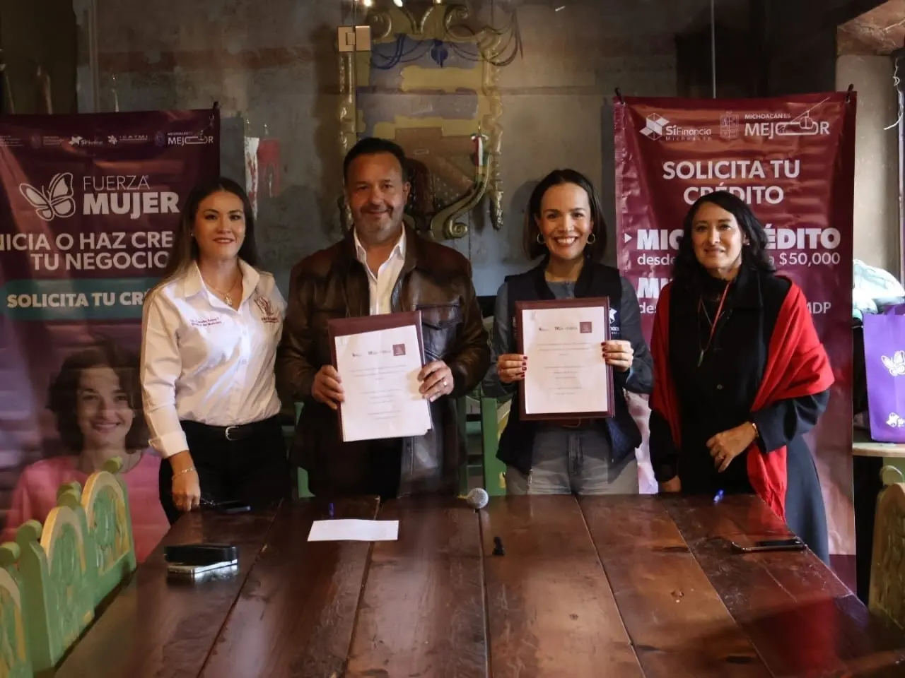 Impulsan Julio Arreola y Sí Financia el desarrollo económico de Pátzcuaro