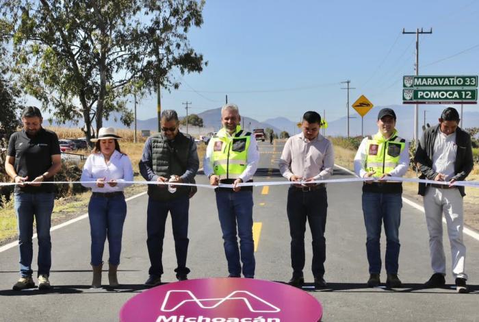 Inaugura Bedolla carretera Contepec-Pomoca en beneficio de 45 mil habitantes