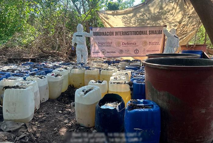 Incautan 4.8 toneladas de metanfetamina en Sinaloa con valor aproximado de mil 350 millones de pesos