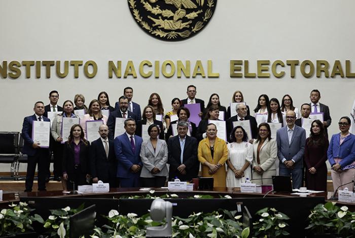 INE valida la elección de Tribunal de Disciplina y del Tribunal Electoral del Poder Judicial